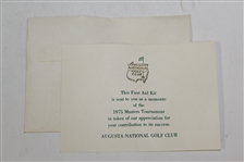 1975 Masters Tournament Member Gift - First Aid Kit