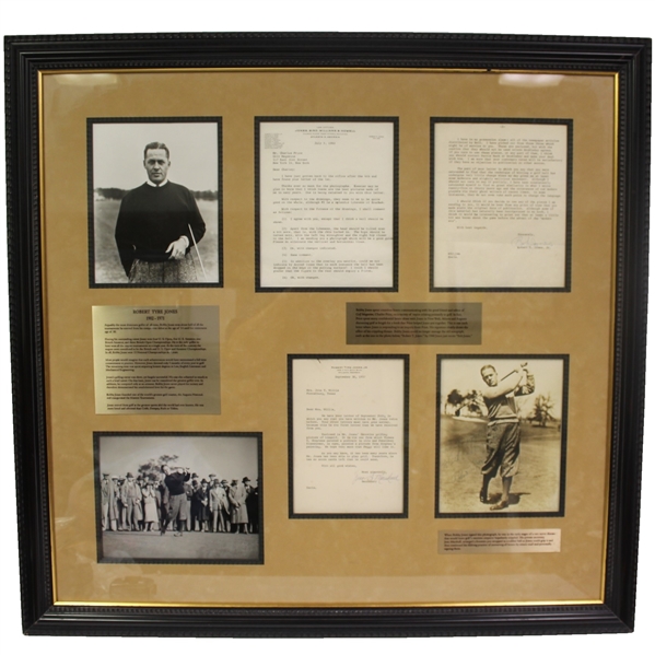 Bob Jones Signed Letter and Signed Photo - Seldom Seen Combo - Framed JSA ALOA