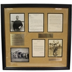 Bob Jones Signed Letter and Signed Photo - Seldom Seen Combo - Framed JSA ALOA