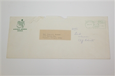 1976 Augusta National Press Letter with Clifford Roberts Resignation Content - Augusta Mayor Lewis Pop Newman