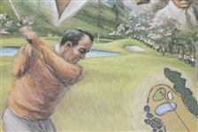 Gene Sarazen Signed Ltd Ed 611/1000 David Meo 'Double Eagle' Print JSA ALOA