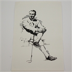 Gene Sarazen Signed Ltd Ed 611/1000 David Meo 'Double Eagle' Print JSA ALOA