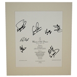 1994 Masters Dinner Menu Signed by Palmer, Sarazen, & Others JSA ALOA