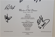 1994 Masters Dinner Menu Signed by Palmer, Sarazen, & Others JSA ALOA