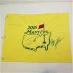 Danny Willett (Champ) & Bryson DeChambeau(Low Am) Signed 2016 Masters Flag JSA ALOA