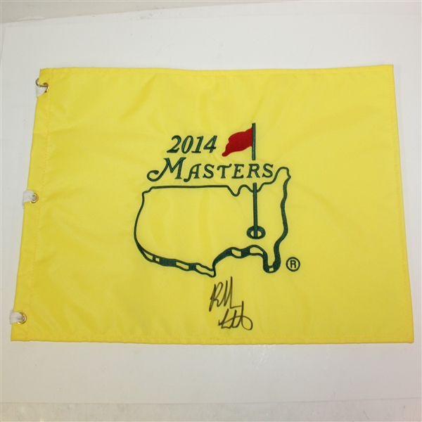 Bubba Watson Signed 2014 Masters Embroidered Flag JSA ALOA