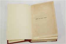 1912 'How to Play Golf' Book by Harry Vardon