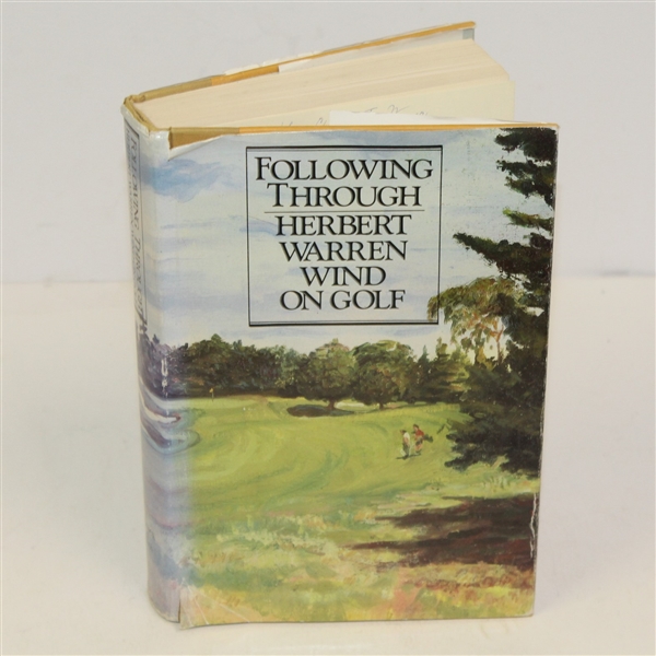 1985 Following Through - Herbert Warren Wind on Golf Signed by Wind JSA ALOA