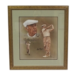 Ben Hogan & Artist K. Modak Signed Print #682/2700 - Framed JSA ALOA