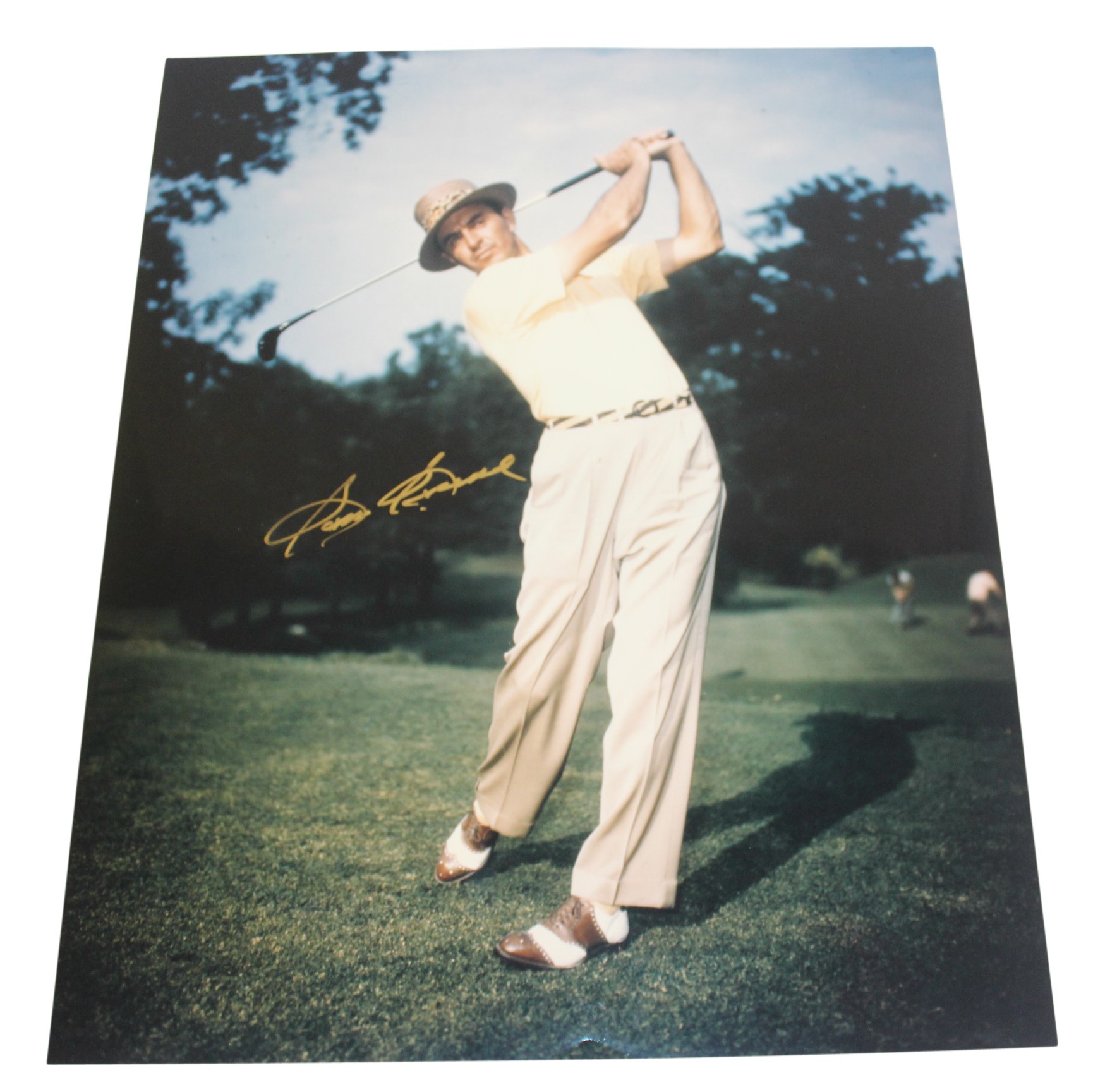Lot Detail - Sam Snead Signed 16x20 Color Photo with Gold Sharpie JSA ALOA
