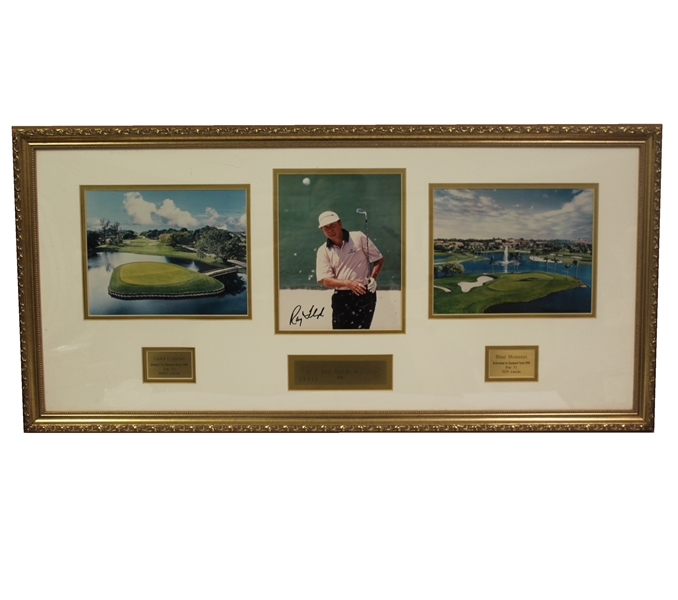 Ray Floyd Signed Doral Blue Monster Photo Display - Framed JSA ALOA