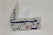 Arnold Palmer Signed 1992 Used Las Vegas Senior Classic Scorecard JSA ALOA