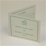 1958 Masters Tournament Official Scorecard - Palmer 1st Masters Victory
