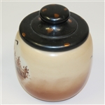 Large Milk Glass Tobacco Humidor Perceived to be by The Handel Co. - Circa 1910