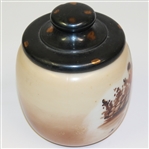 Large Milk Glass Tobacco Humidor Perceived to be by The Handel Co. - Circa 1910