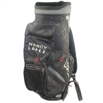 Nancy Lopezs Signed Personal 1997 Tour Golf Bag & Her 1999 Office Depot Money Clip