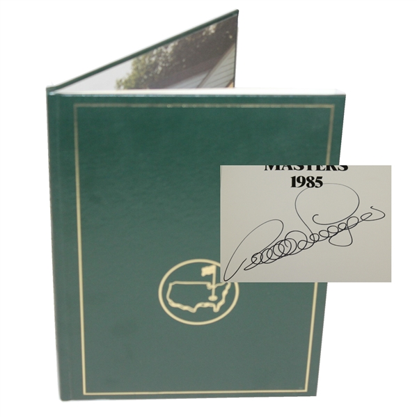 1985 Masters Tournament Annual Signed by Bernhard Langer JSA ALOA