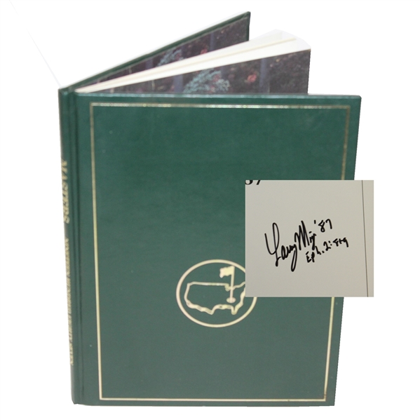 1987 Masters Tournament Annual Signed by Larry Mize JSA ALOA