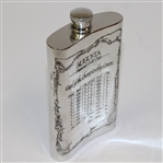 Augusta National Golf Club Pewter Golf Flask - with Funnel - Excellent Condition