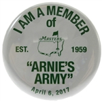 Masters "Arnies Army" Collectible Member Pin - 4/6/17 - Commemorating Arnold Palmer "est 1959"