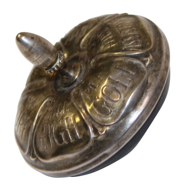Sterling Silver Dreidel - "Play Golf" - Roth Collection