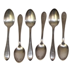 Six The Greenbrier R. Wallace Banquet Silver Plate Spoons - Roth Collection