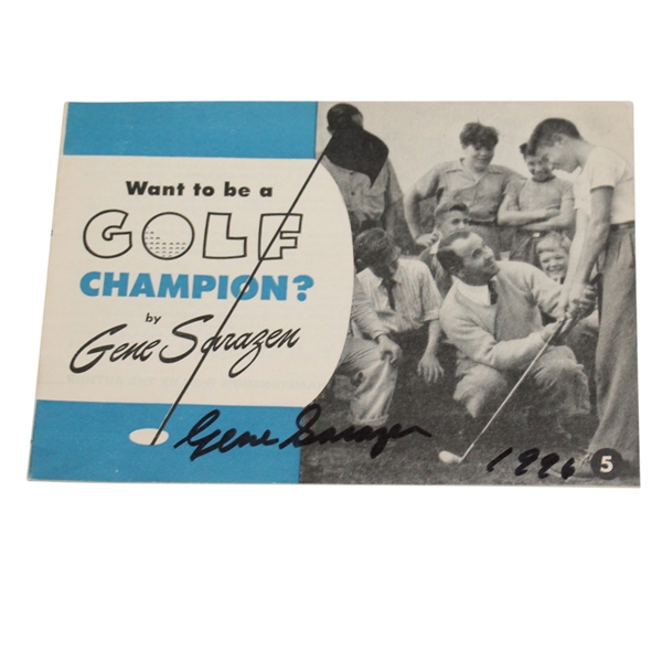 Signed Want to be a Golf Champion? by Gene Sarazen JSA ALOA - Roth Collection