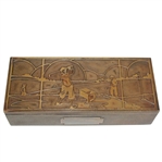 Smith Metal SilverCrest Decorated Bronze Cigarette Box - R. Wayne Perkins Collection