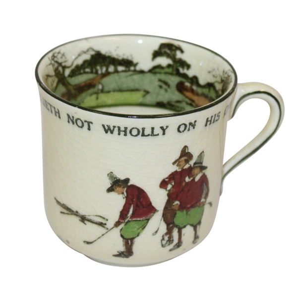 Royal Doulton Golf Themed Tea Cup Circa 1920 - R. Wayne Perkins Collection