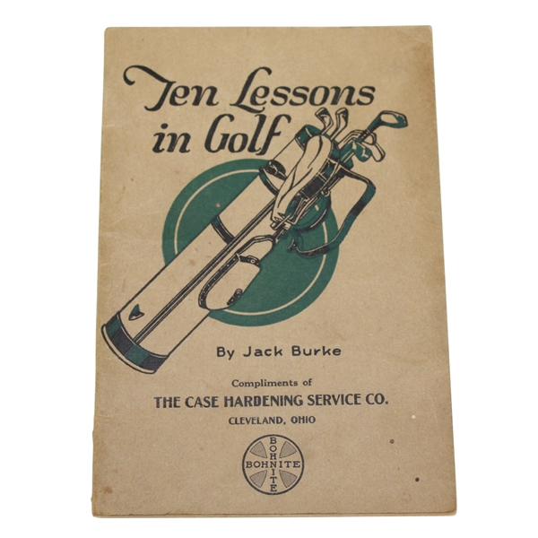 1922 Ten Lessons in Golf by Jack Burke Booklet