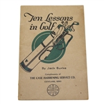 1922 Ten Lessons in Golf by Jack Burke Booklet