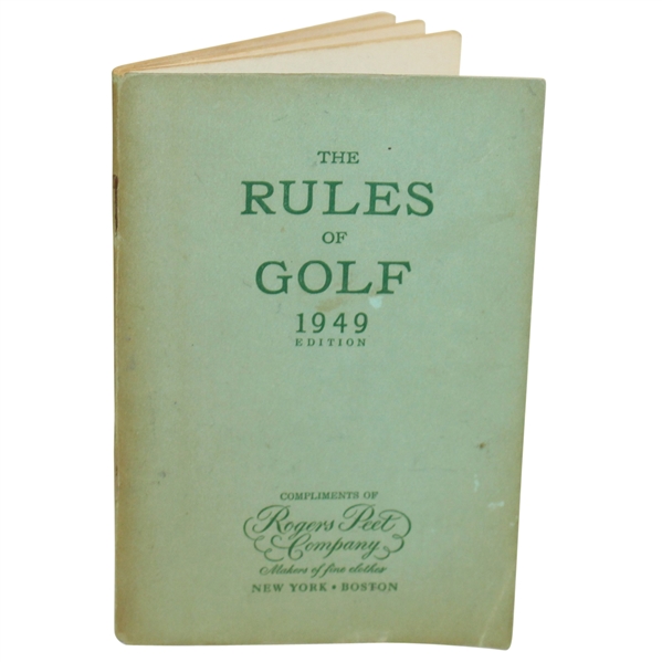 The Rules of Golf 1949 Edition