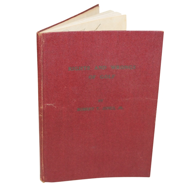 1935 Rights and Wrongs of Golf by Robert T. Jones Jr.