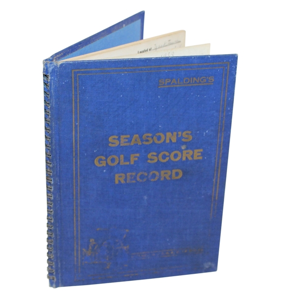 1938 Spaldings Seasons Golf Score Record