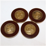 Arnold Palmer's Eight Major Victories - Limited Edition #155/240 Coaster Medallion Set