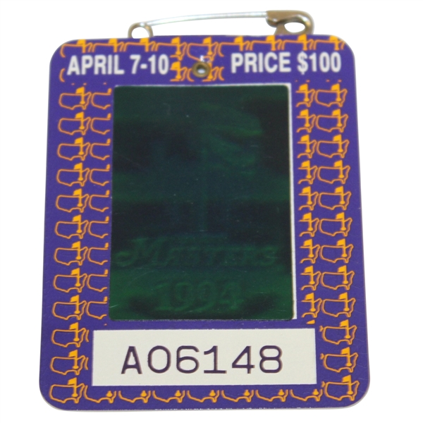 1994 Masters Tournament Series Badge #A06148 - José María Olazábal Win