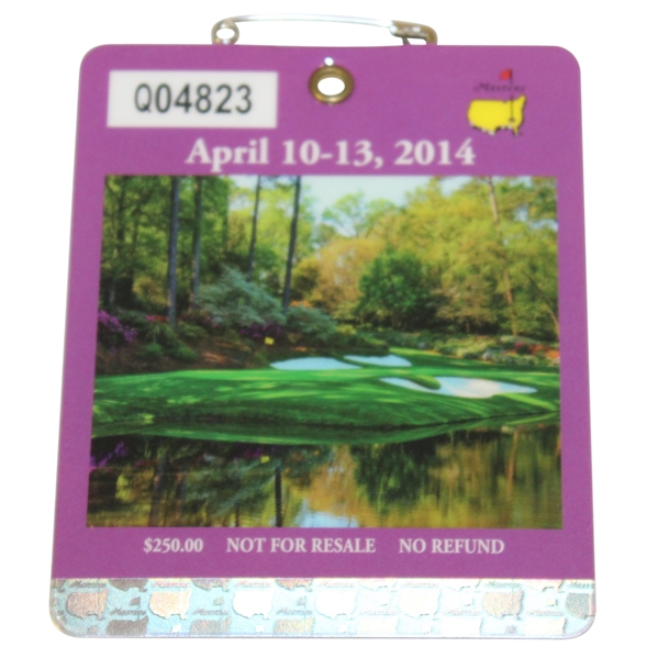 2014 Masters Tournament Series Badge #Q04823 - Bubba Watson Win