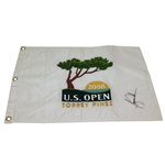 Tiger Woods Signed 2008 US Open at Torrey Pines Embroidered Flag - JSA ALOA