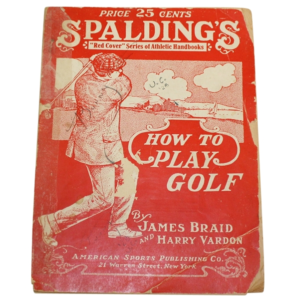 1924 Spaldings Red Cover Series How to Play Golf by James Braid and Harry Vardon