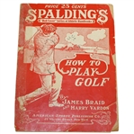 1924 Spaldings Red Cover Series How to Play Golf by James Braid and Harry Vardon