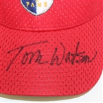 Tom Watson and Doug Ford Signed World Golf Hall of Fame Red Hats - Unused JSA ALOA