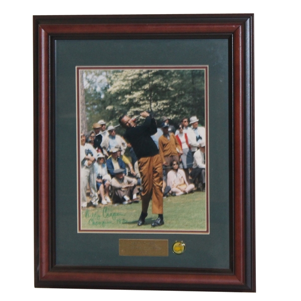 Billy Casper Signed Masters Shot Display - Framed JSA ALOA