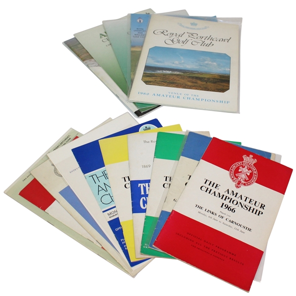 British Amateur Open Programs 1964-2000 - Thirteen Programs