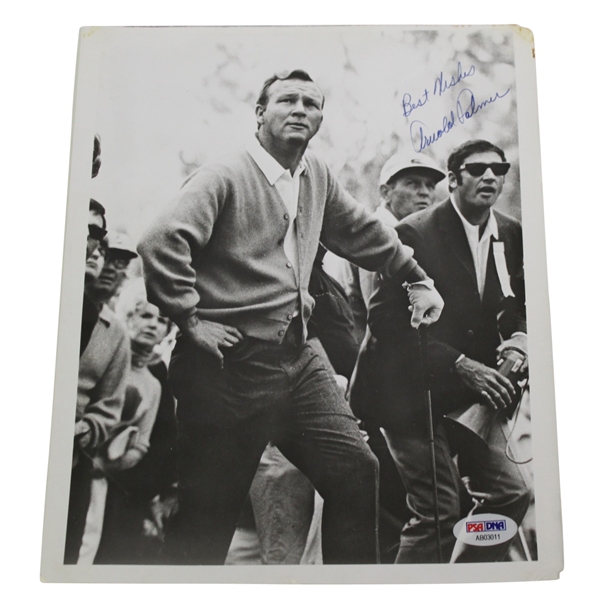 Arnold Palmer Signed Black and White Photo PSA/DNA #AB03011