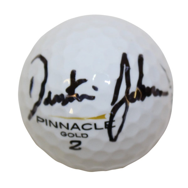 Dustin Johnson Singed Pinnacle #2 Logo Golf Ball JSA ALOA