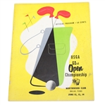1952 US Open Championship at Northwood Club Program - Julius Boros Winner