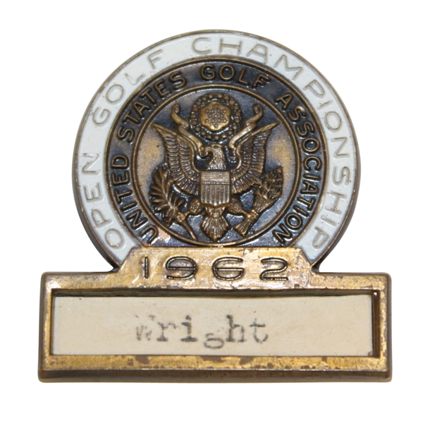 1962 US Open at Oakmont Contestant Badge - Jack Nicklaus Winner