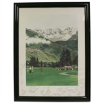 Linda Roberts Artist Proof Jerry Ford Inv. Poster Signed by 31 From Field - Framed JSA ALOA - Barrett Collection