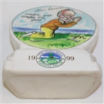 Jack Lemmon Signed 1999 AT&T Pebble Beach Pro-Am Commemorative Decanter JSA ALOA - Barrett Collection