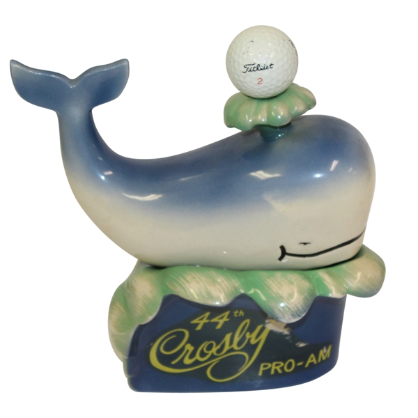 1985 Bing Crosby Pro-Am Commemorative Decanter - Whale - Barrett Collection